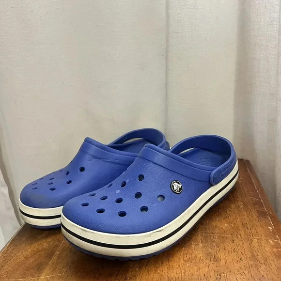 CROCS Other - Crocs Crocband II Sandals Sz 9 Womens Sz 7 Men Slip On Clogs Blue Walking Water